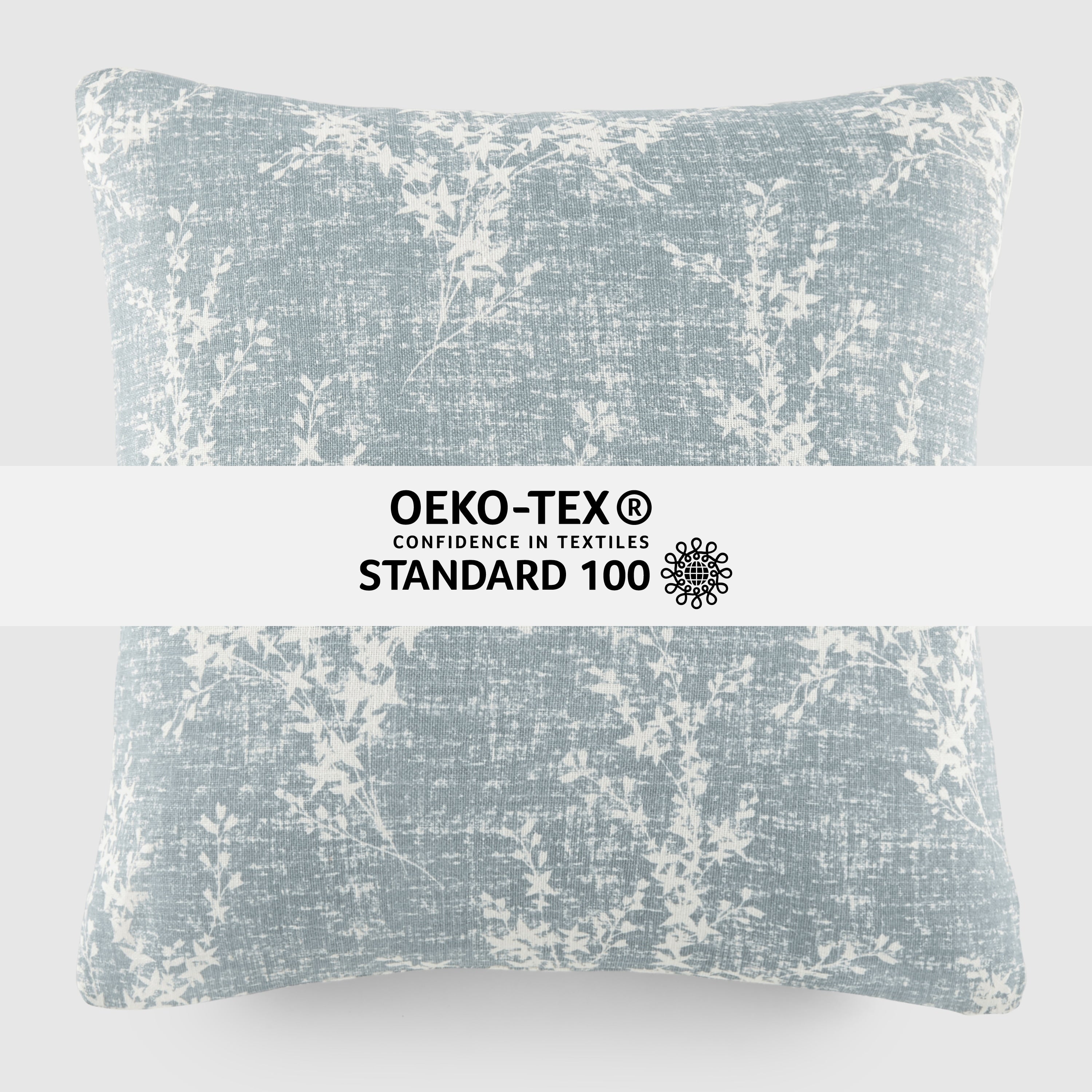 Elegant Patterns Cotton Decor Throw Pillow in Willow