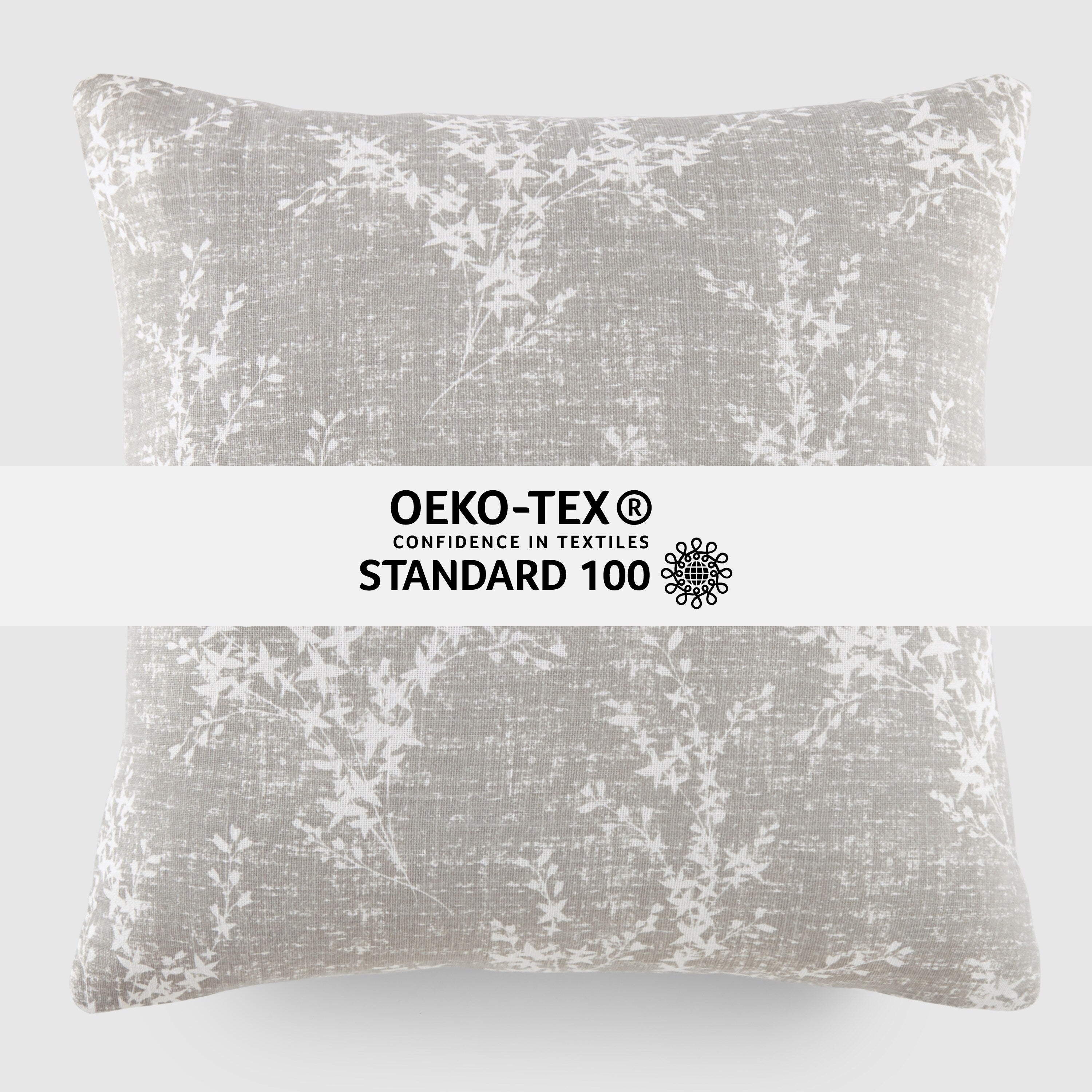 Elegant Patterns Cotton Decor Throw Pillow in Willow