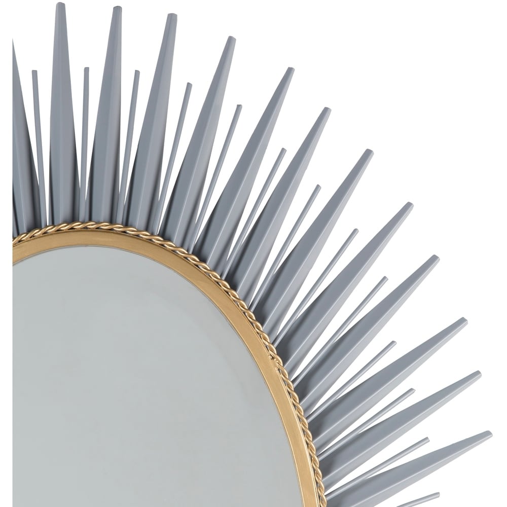 Haley Sunburst Oval Accent Mirror - 30 x 42