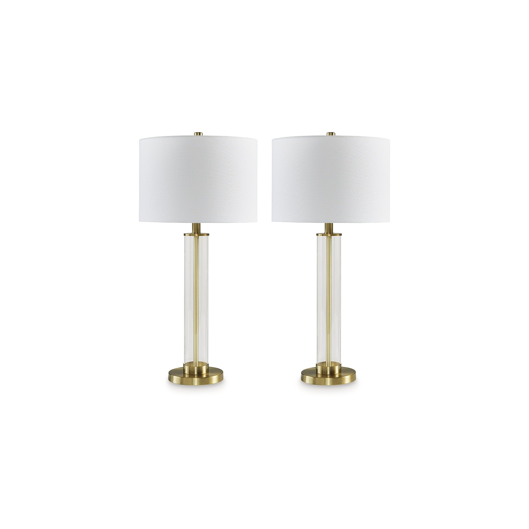 Signature Design by Ashley Orenman Brass Table Lamp (Set of 2) - 14W x 14D x 30H