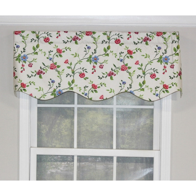 RLF Home Quality English Ivy Tailored Valance Spring - 50x15