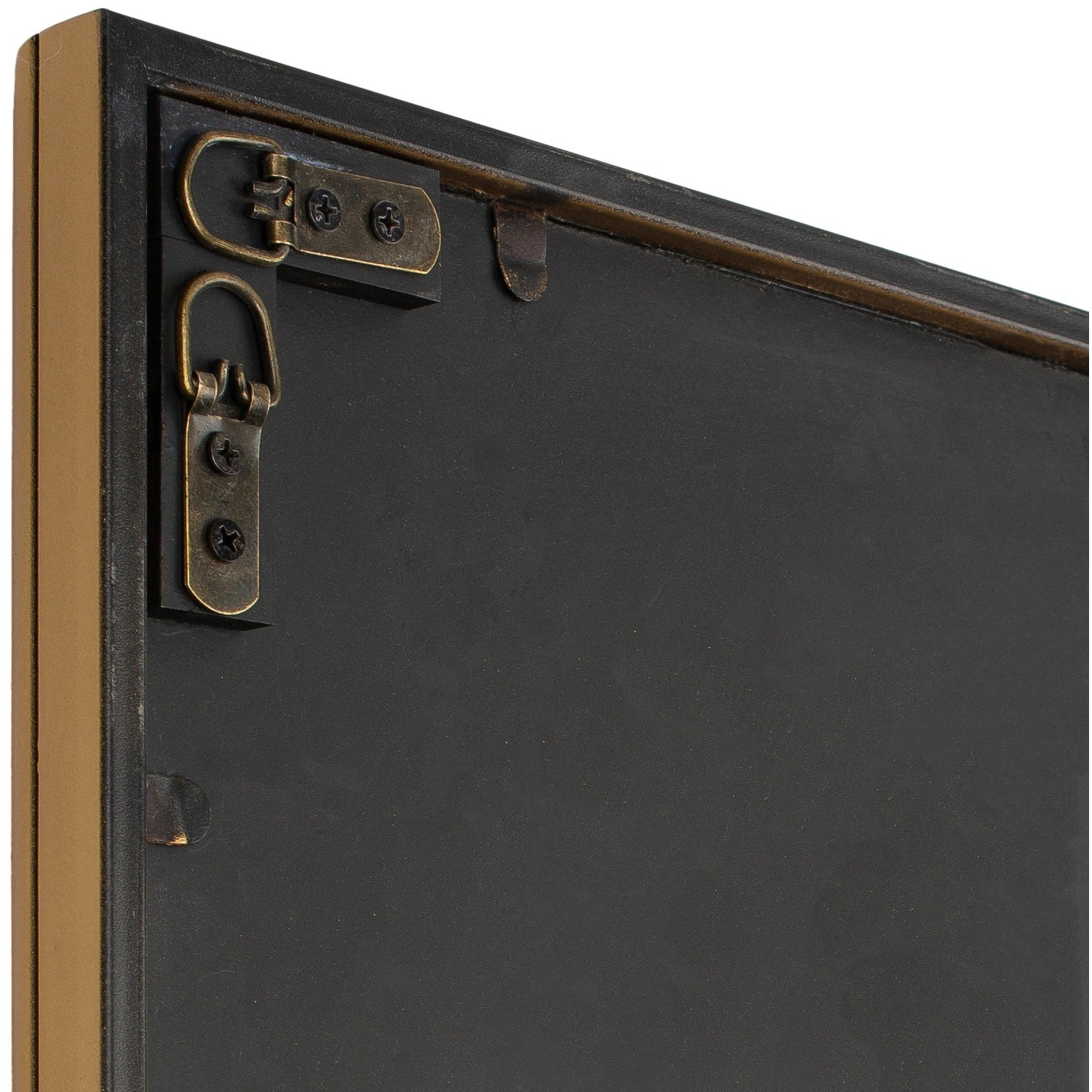 Edin Hand-Painted Gold Modern Mirror - 36H x 30W x 1.5D