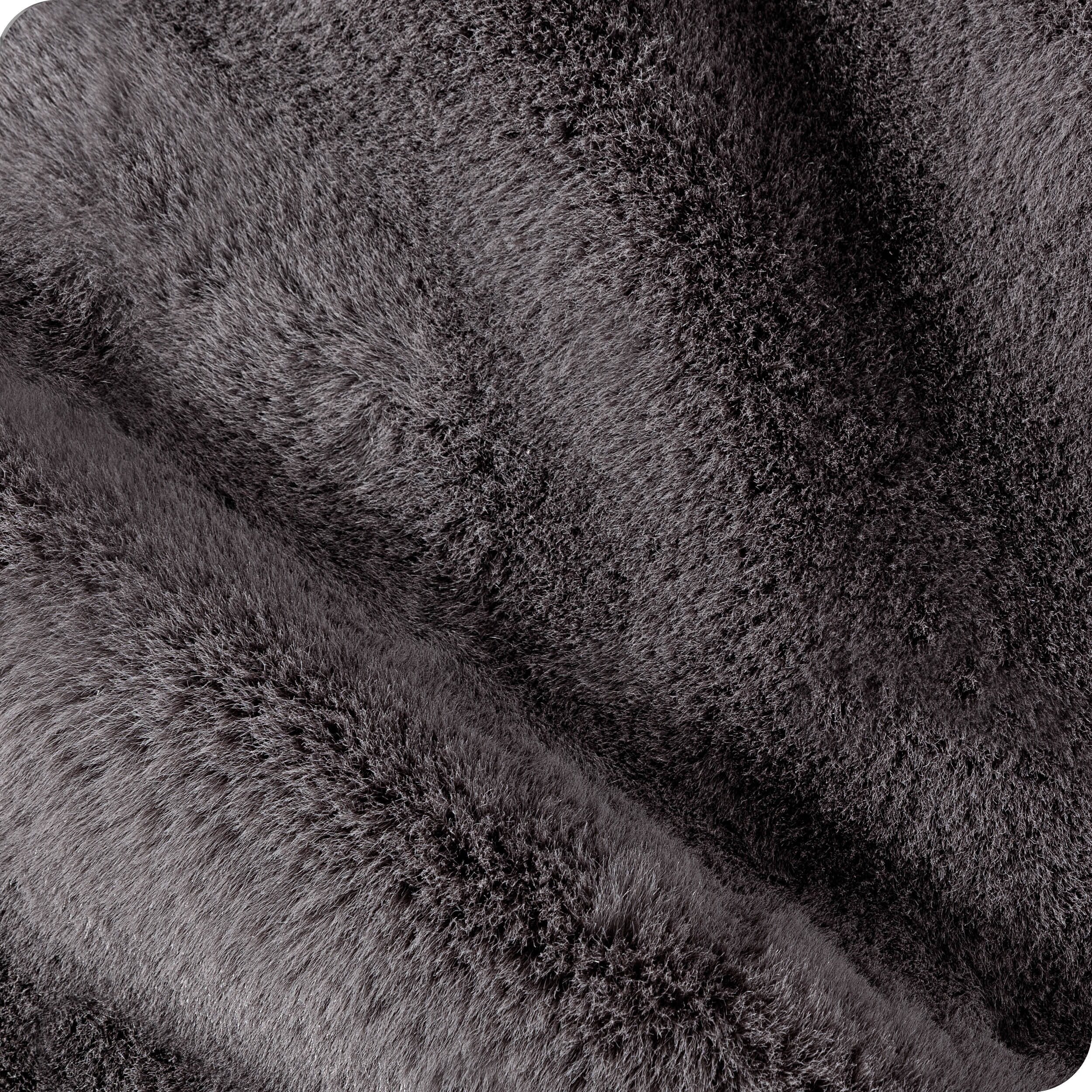 Bare Home Faux Fur Blanket - Ultra-Soft Blanket - Luxurious Fuzzy Warm