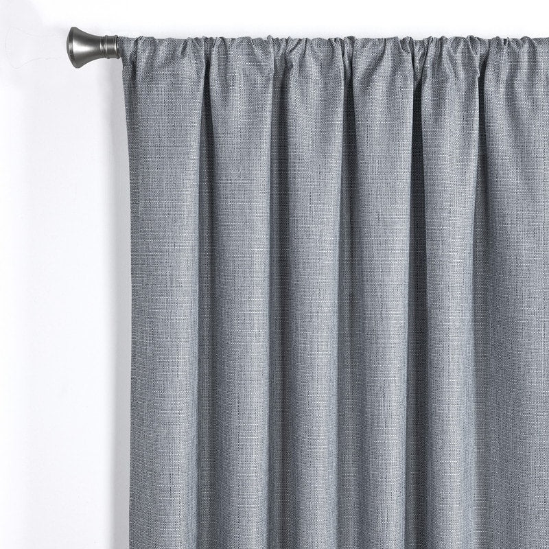 B.Smith Recycled Textured Total Blackout Curtain, 2 Panels