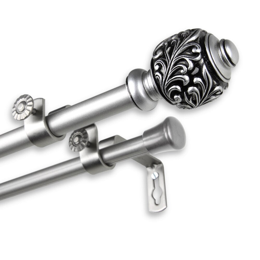 InStyleDesign Tova Adjustable Double Curtain Rod