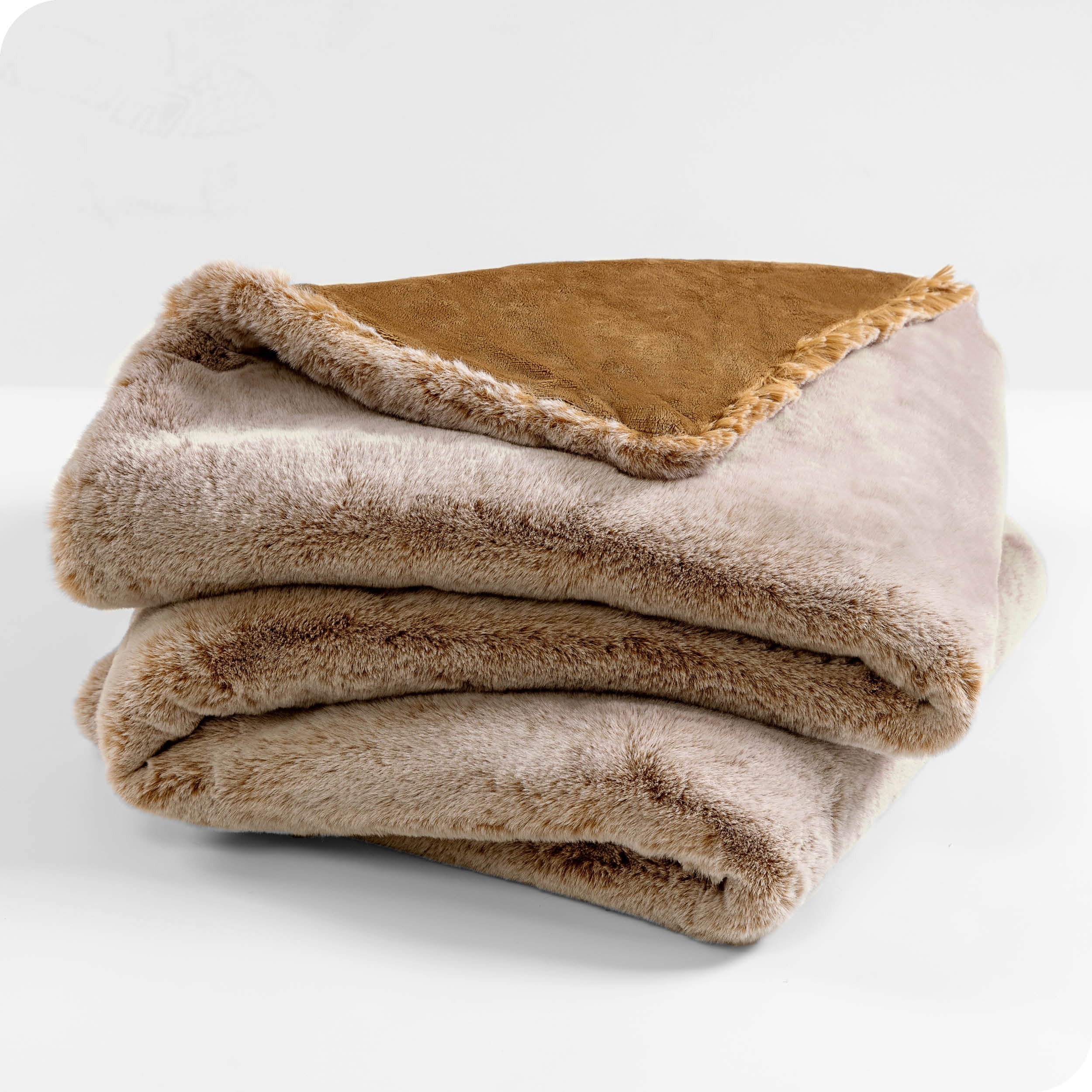 Bare Home Faux Fur Blanket - Ultra-Soft Blanket - Luxurious Fuzzy Warm