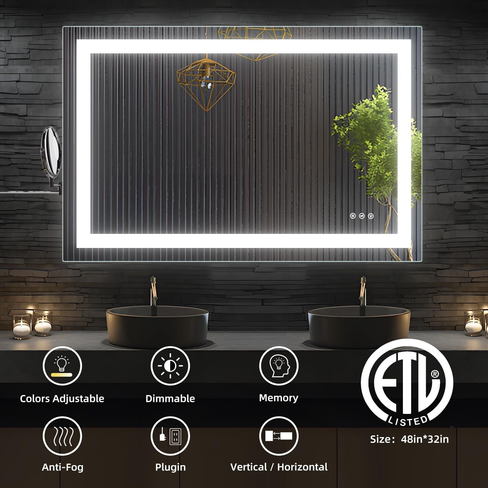 LED Bathroom Mirror with Lights