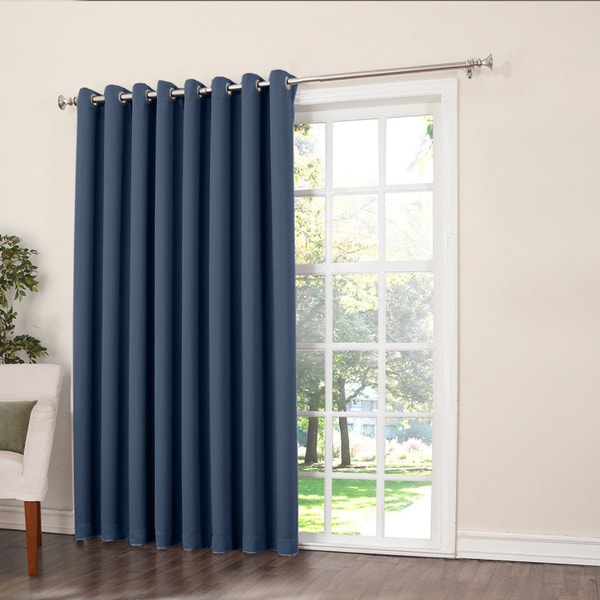 Porch & Den Nantahala Rod Pocket Room Darkening Patio Door Single Curtain Panel, Single Panel