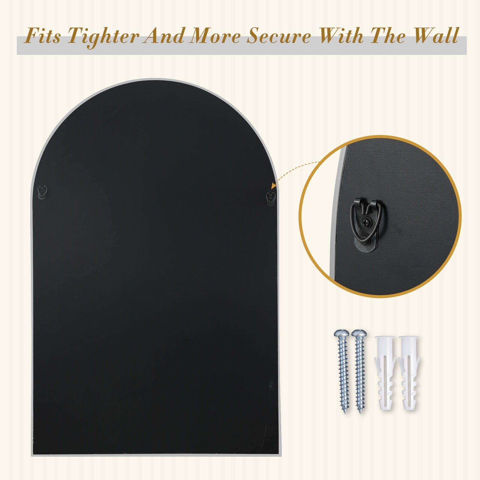 Modern Arch Bathroom Wall-mounted Mirror Vanity Mirror