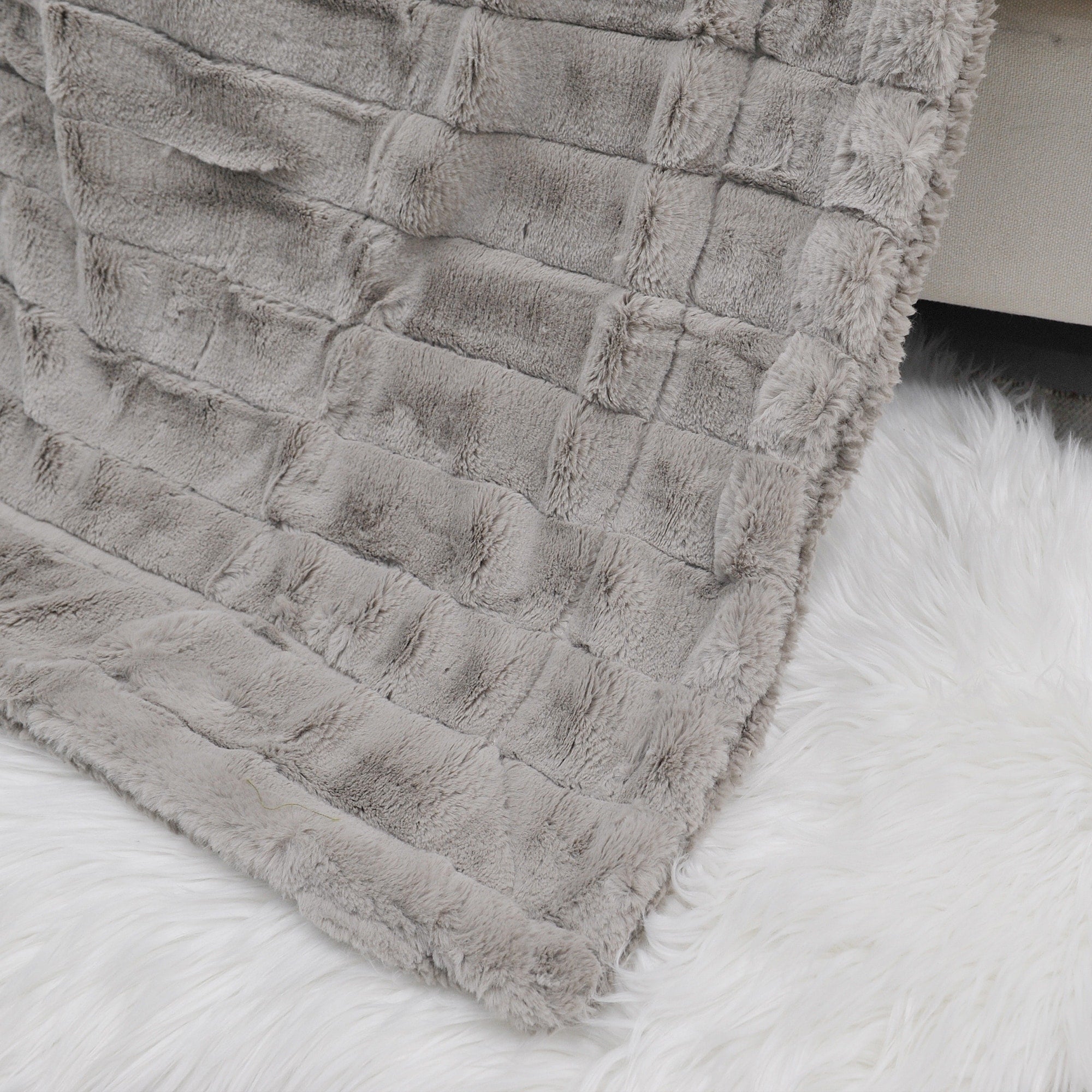 Solid Color SuperMink FauxFur Throw