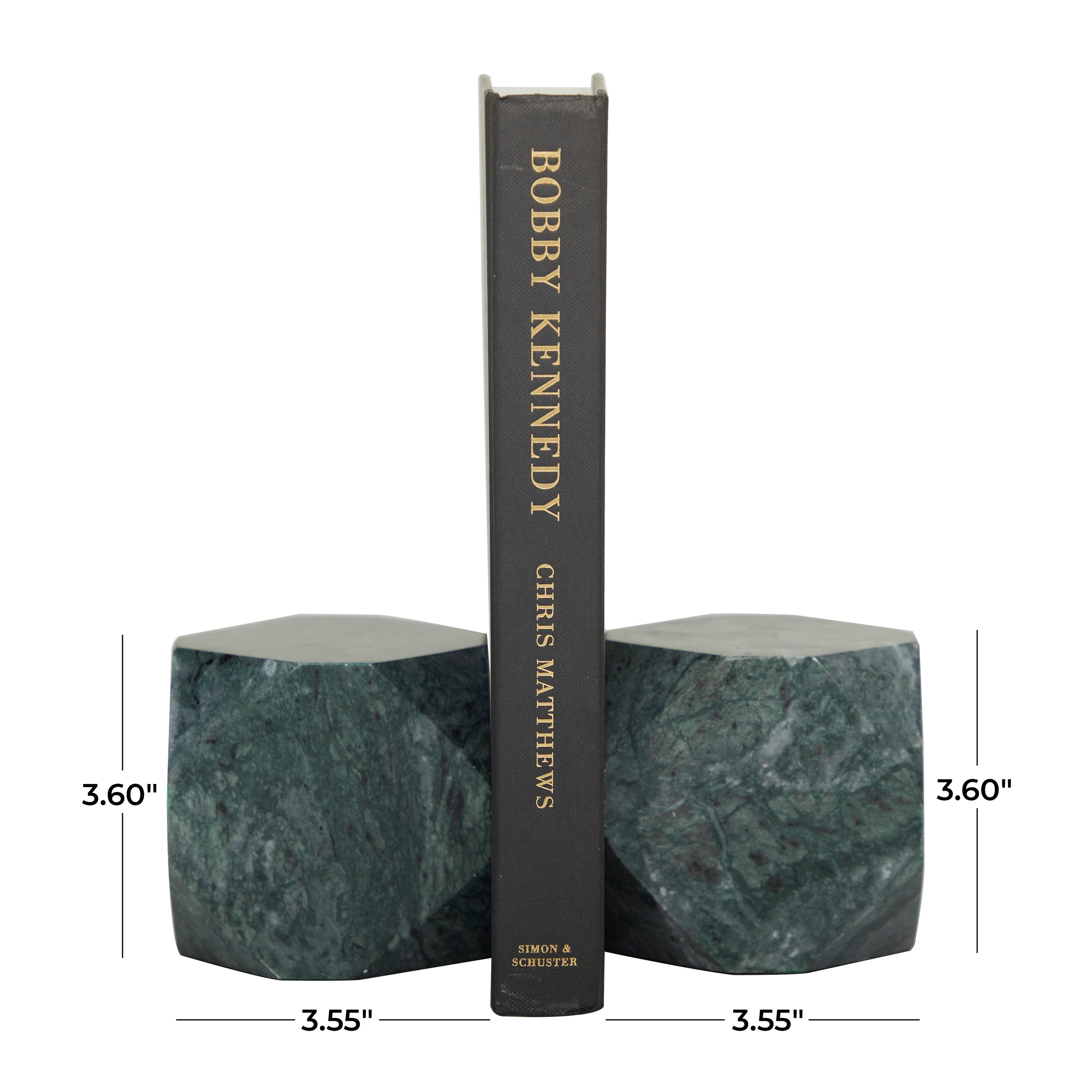 Marble Modern Bookends (Set of 2)