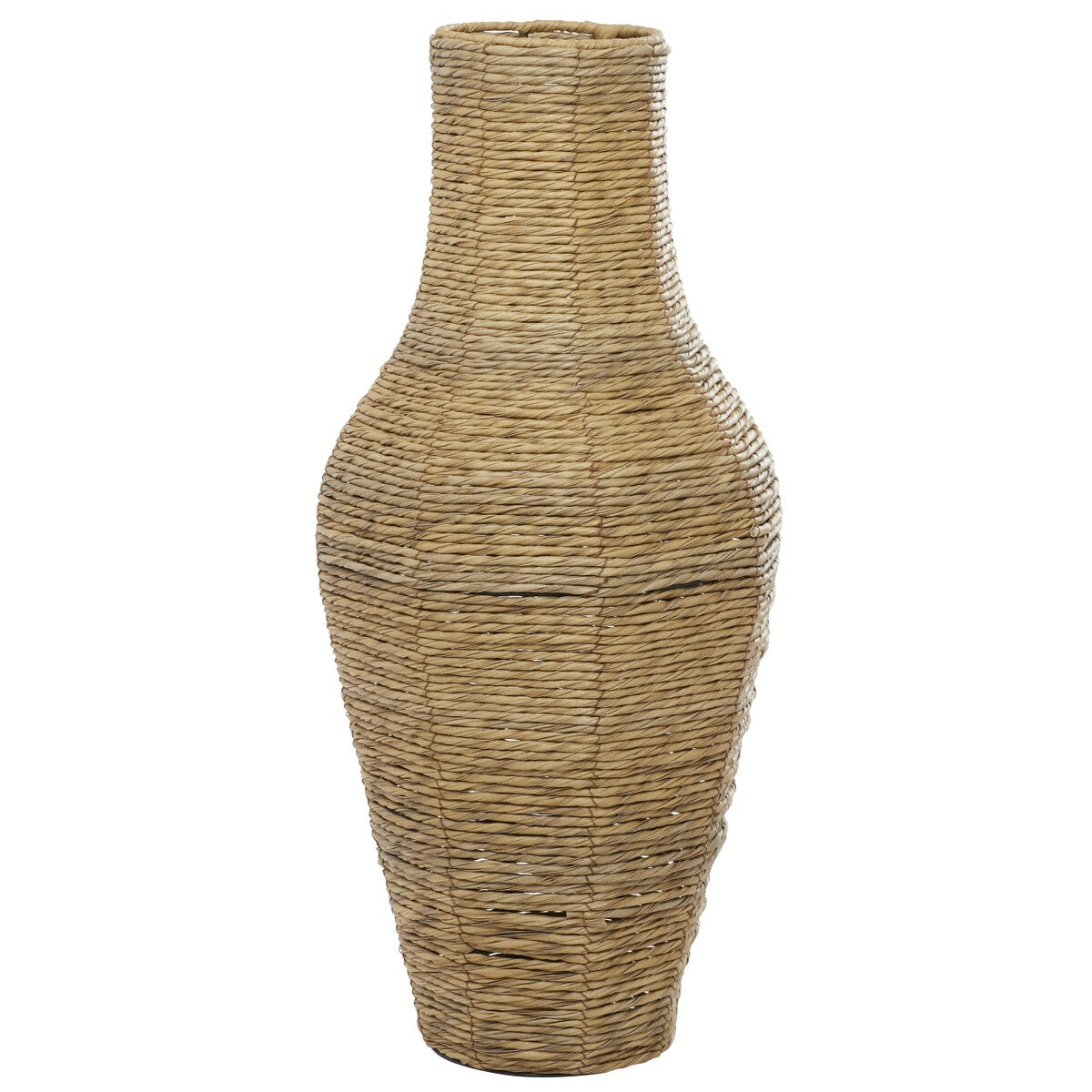 Faux Seagrass Handmade Tall Woven Floor Decorative Vase - Brown - Roche River Decor