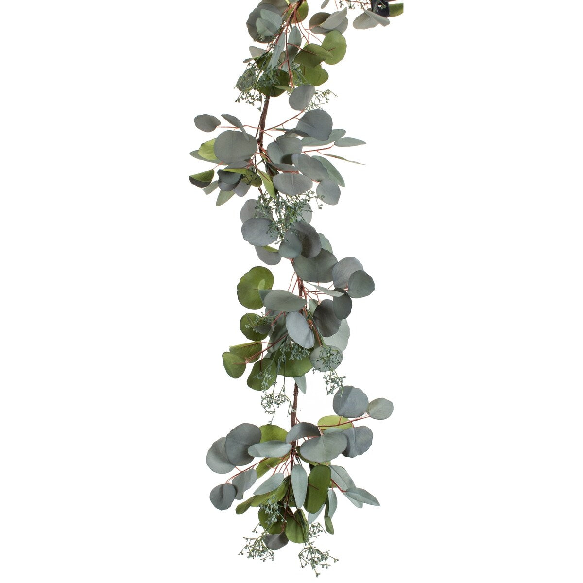 Seeded Mixed Eucalyptus Foliage Garland (Set of 2) - Green