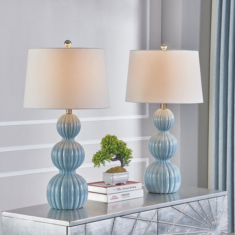 28 Ceramic Table Lamp Set (Set of 2)