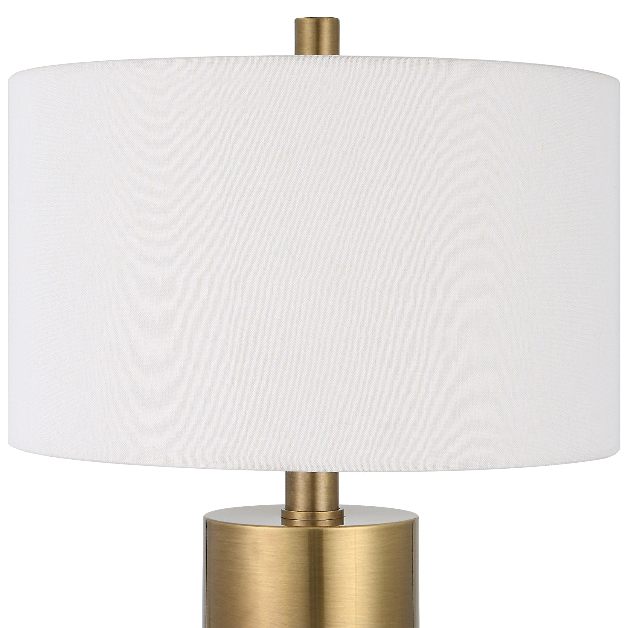 Uttermost Adelia Ivory & Brass Table Lamp - 17 W x 30.5 H x 17 D (inches)