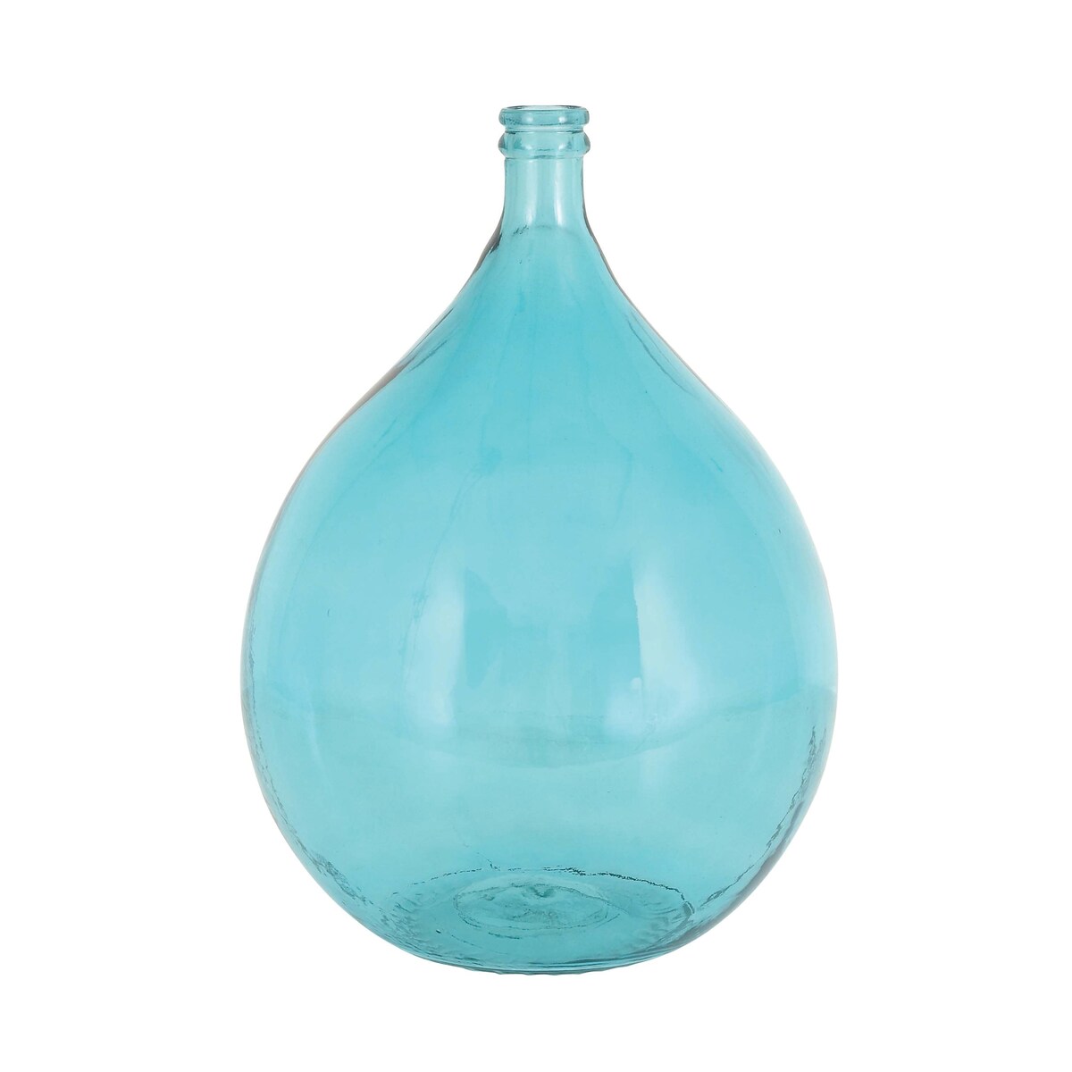 Recycled Glass Handmade Spanish Bottle Decorative Vase - Blue, Teal, Clear, Brown, Green - Roche River Decor