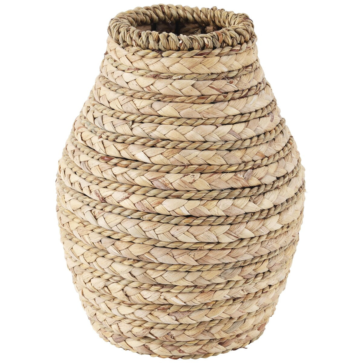 Seagrass Handmade Braided Decorative Vase - Brown - Roche River Decor