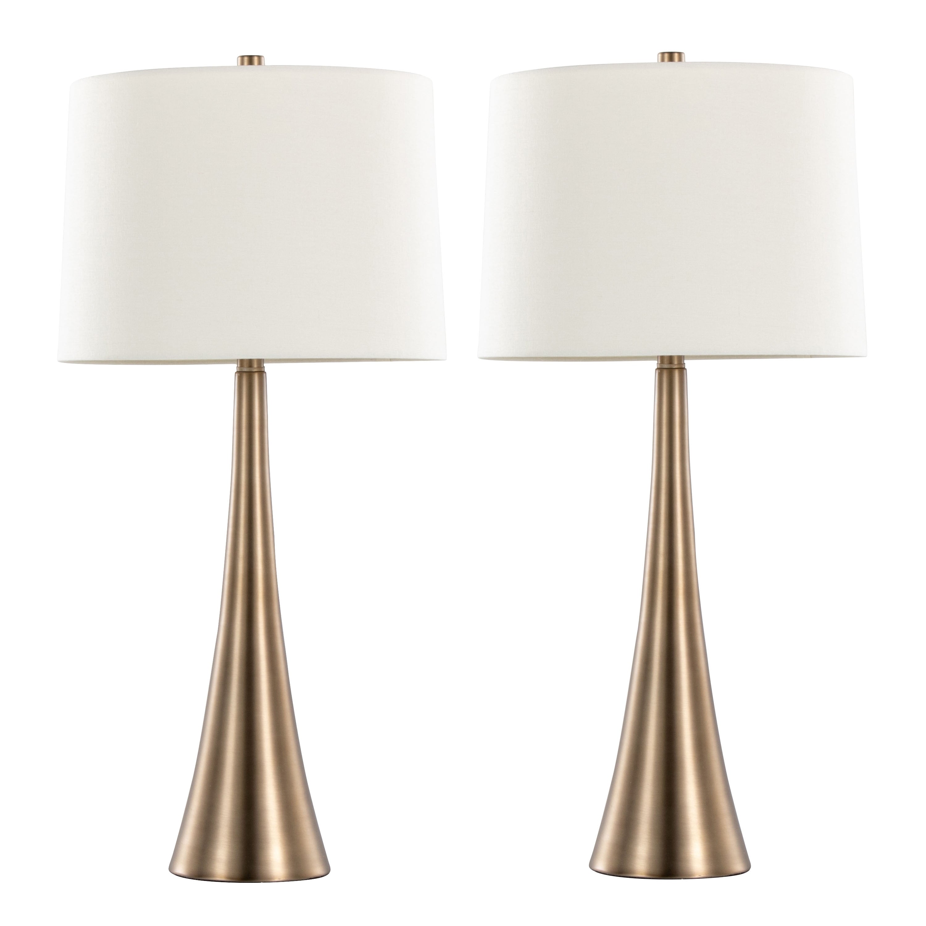 Silver Orchid Alba 29 Metal Table Lamp (Set of 2)