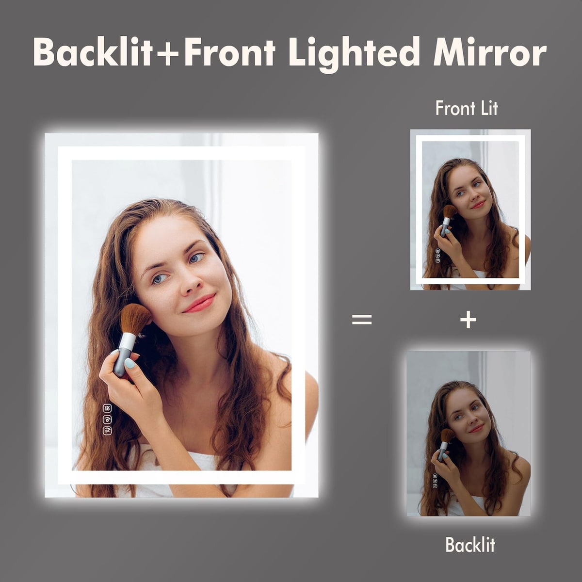 20x28 LED Bathroom Mirror with Lights