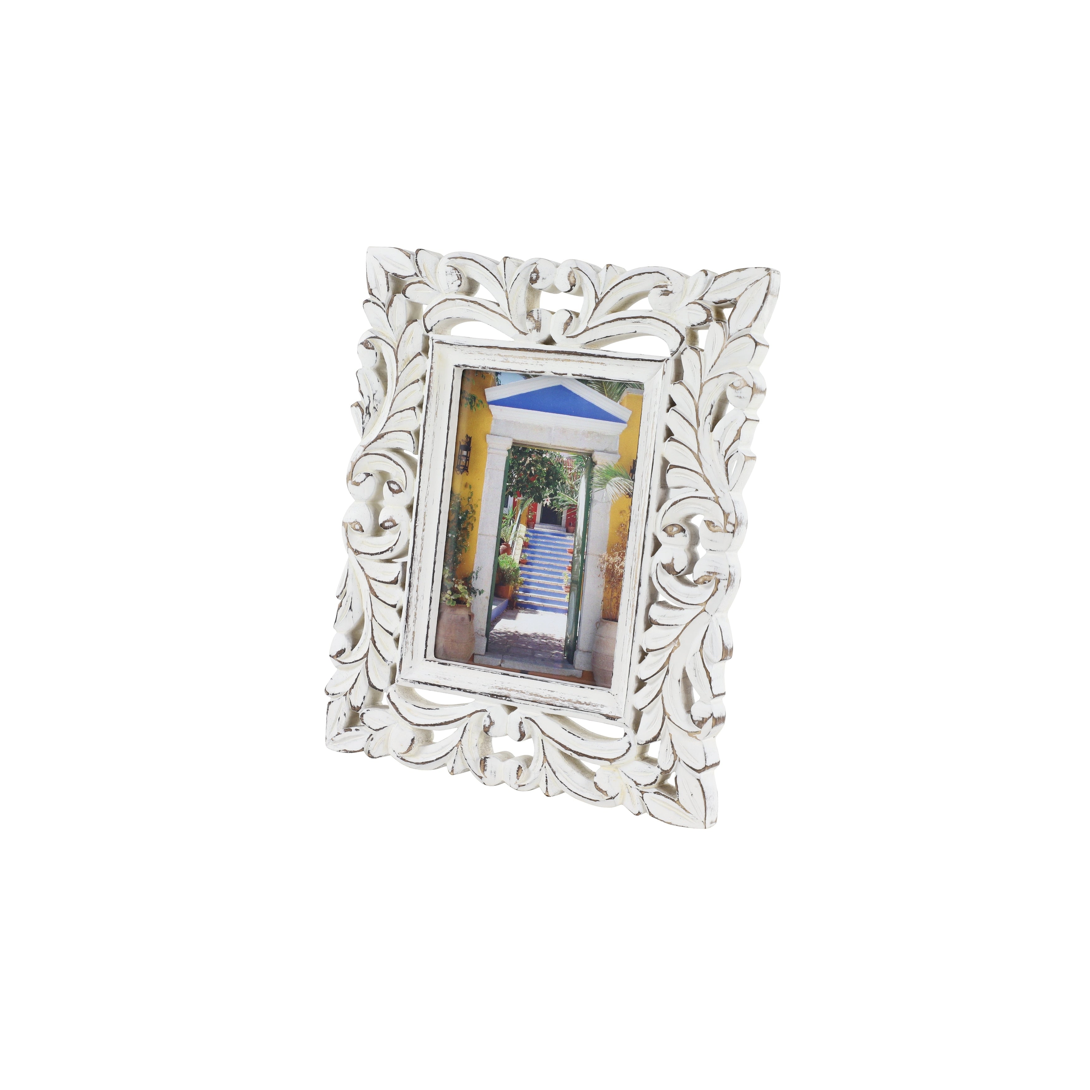 White Wood Farmhouse Photo Frame Standard