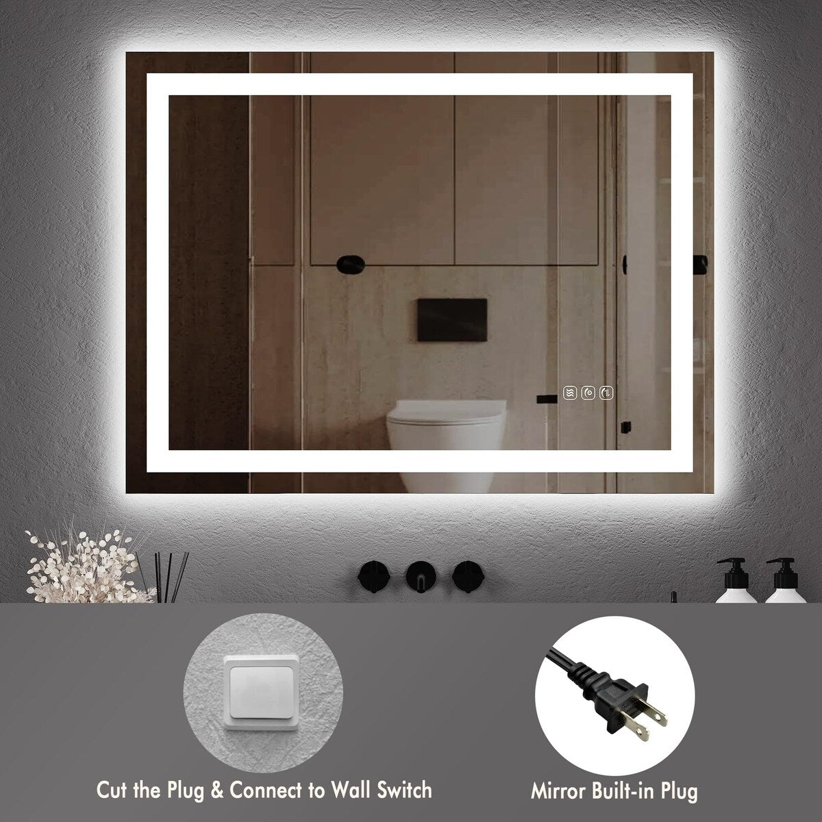 20x28 LED Bathroom Mirror with Lights