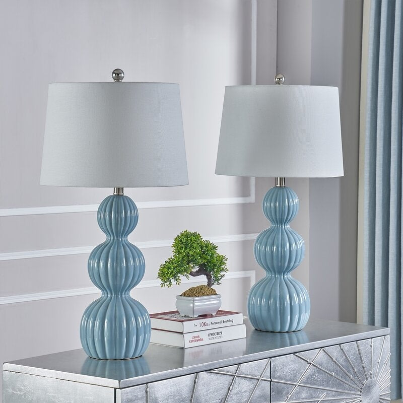 28 Ceramic Table Lamp Set (Set of 2)