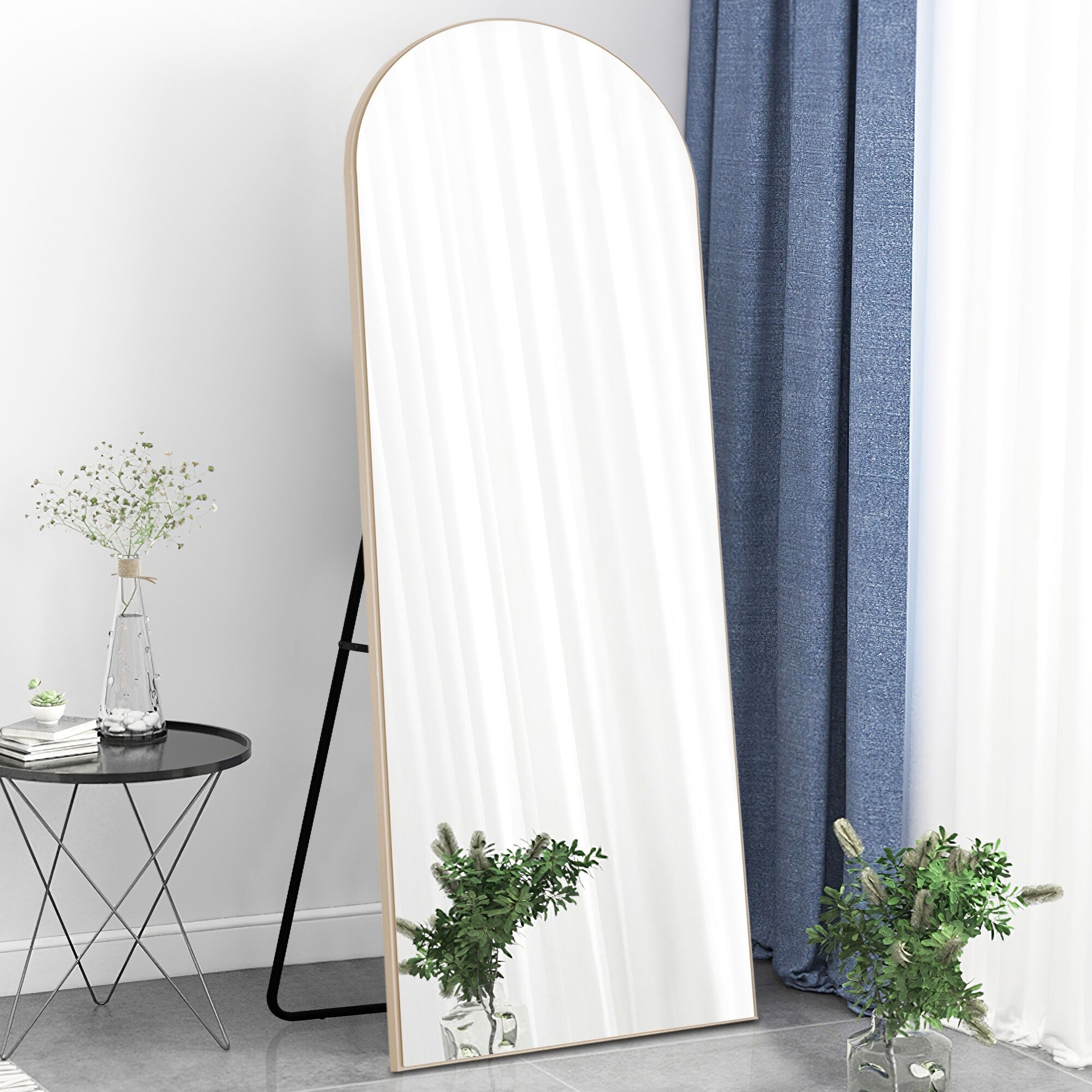 Lumioca Arched Full Length Standing Floor/ Wall Mirror