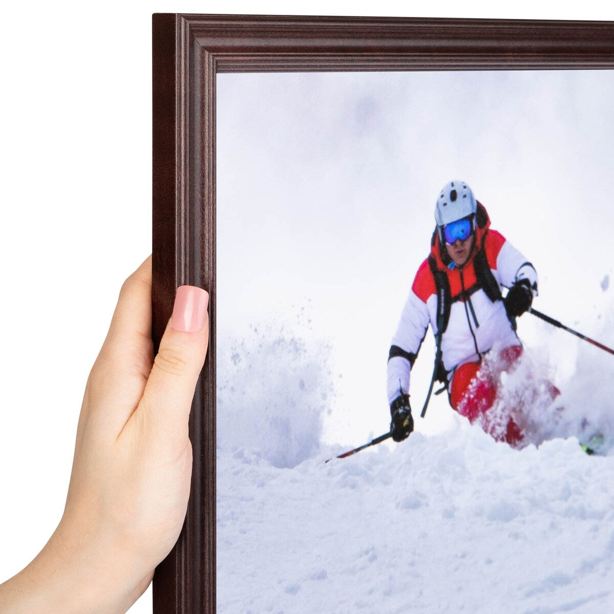 ArtToFrames Classic Waves 8x10 Inch Picture Frame, 1.00 Inch Wood Poster Frame Available in Multiple Colors (60823-8x10)