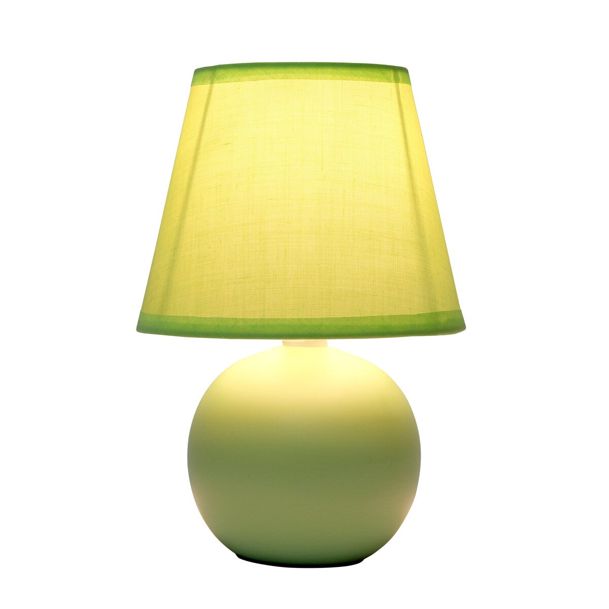 8.66 Petite Orb Base Lamp w Matching Fabric Shade