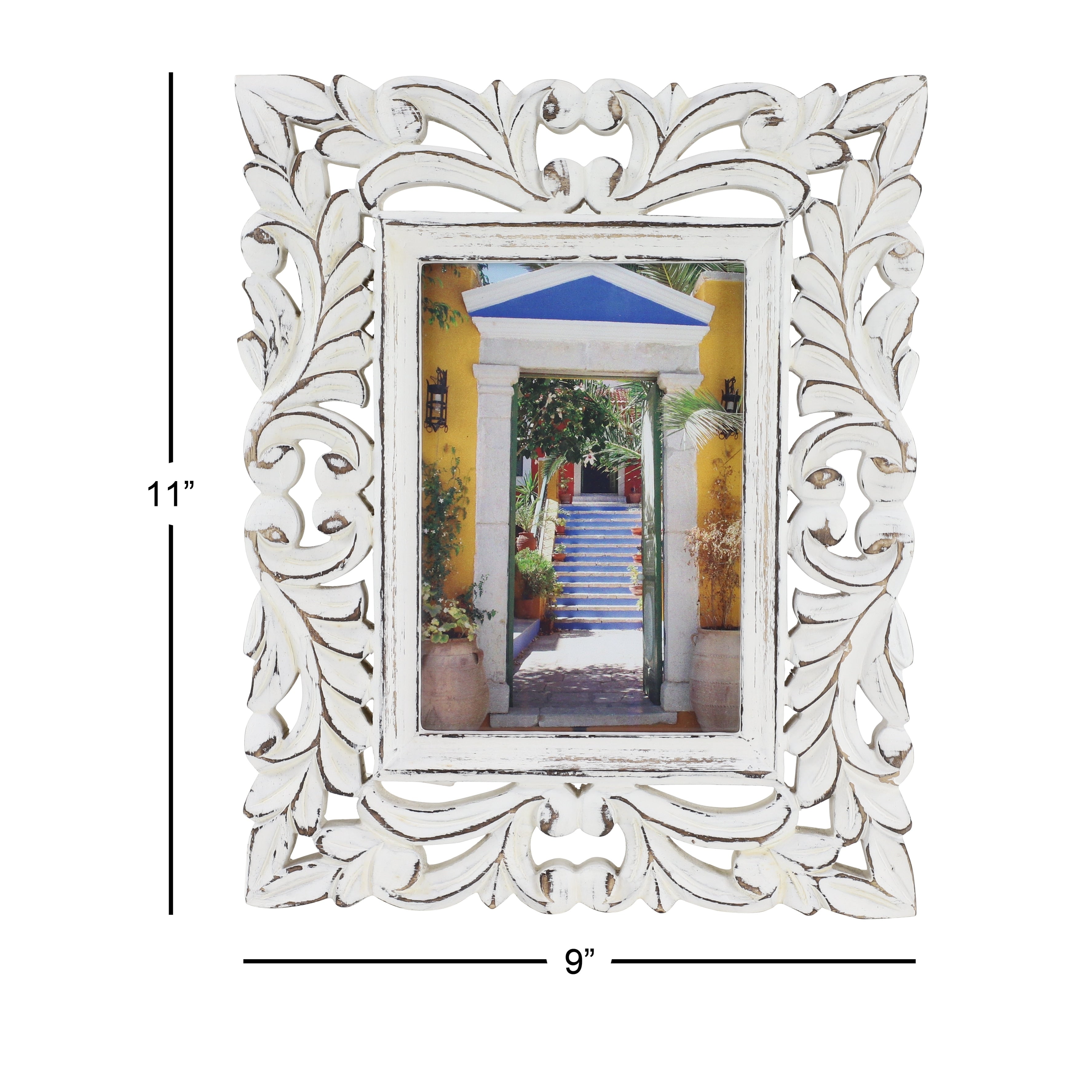 White Wood Farmhouse Photo Frame Standard