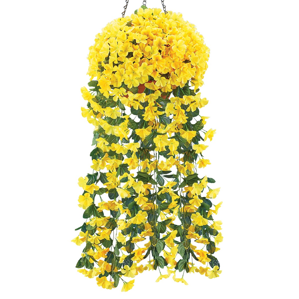 Artificial Floral Hanging Bushes - Set of 2