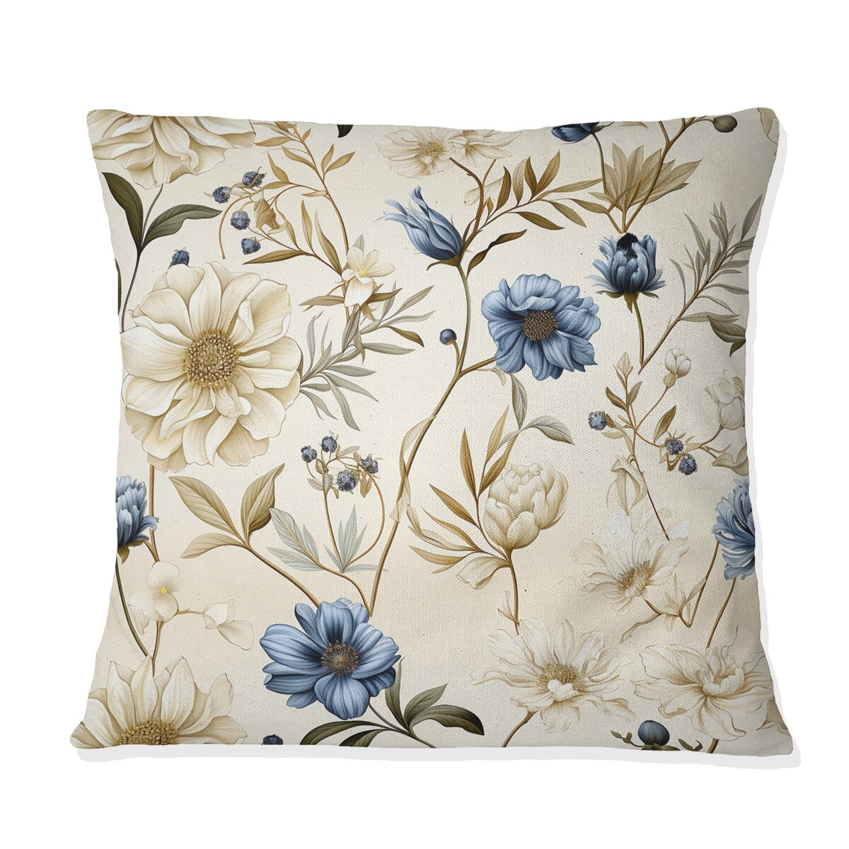 Designart Botanical Sketches Ii III Plants Printed Throw Pillow