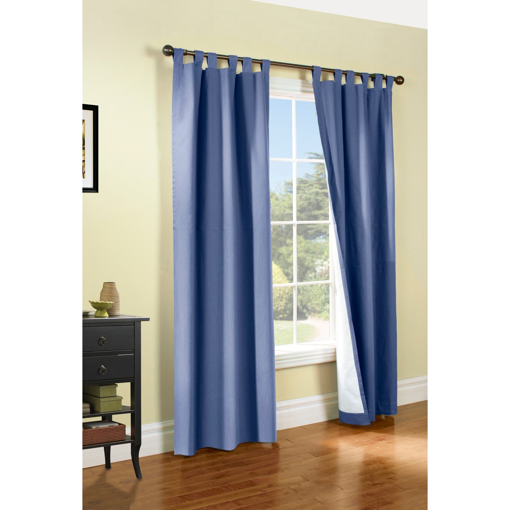 ThermaLogic Weathermate Insulated Cotton Tab Top Curtain Panel - Pair