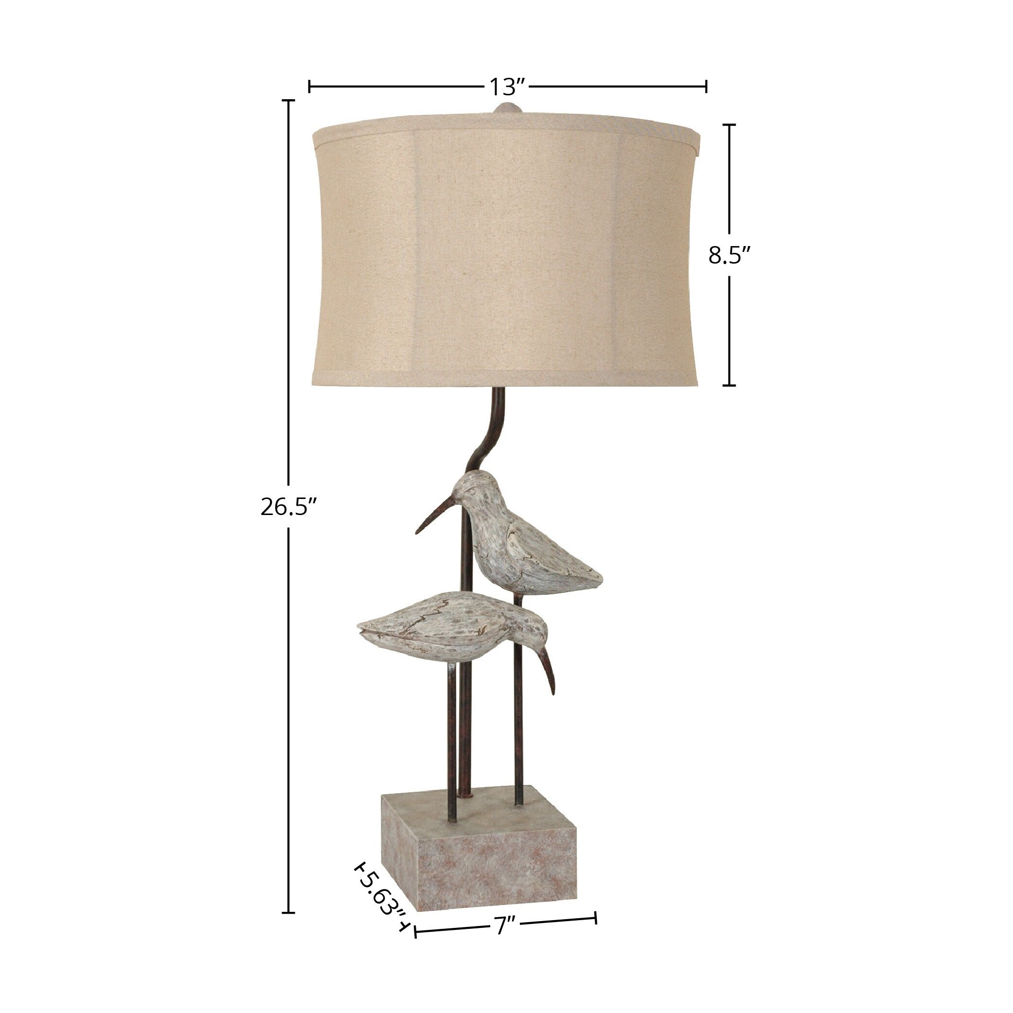 Polyresin Table Lamp (Set of 2) - N/A