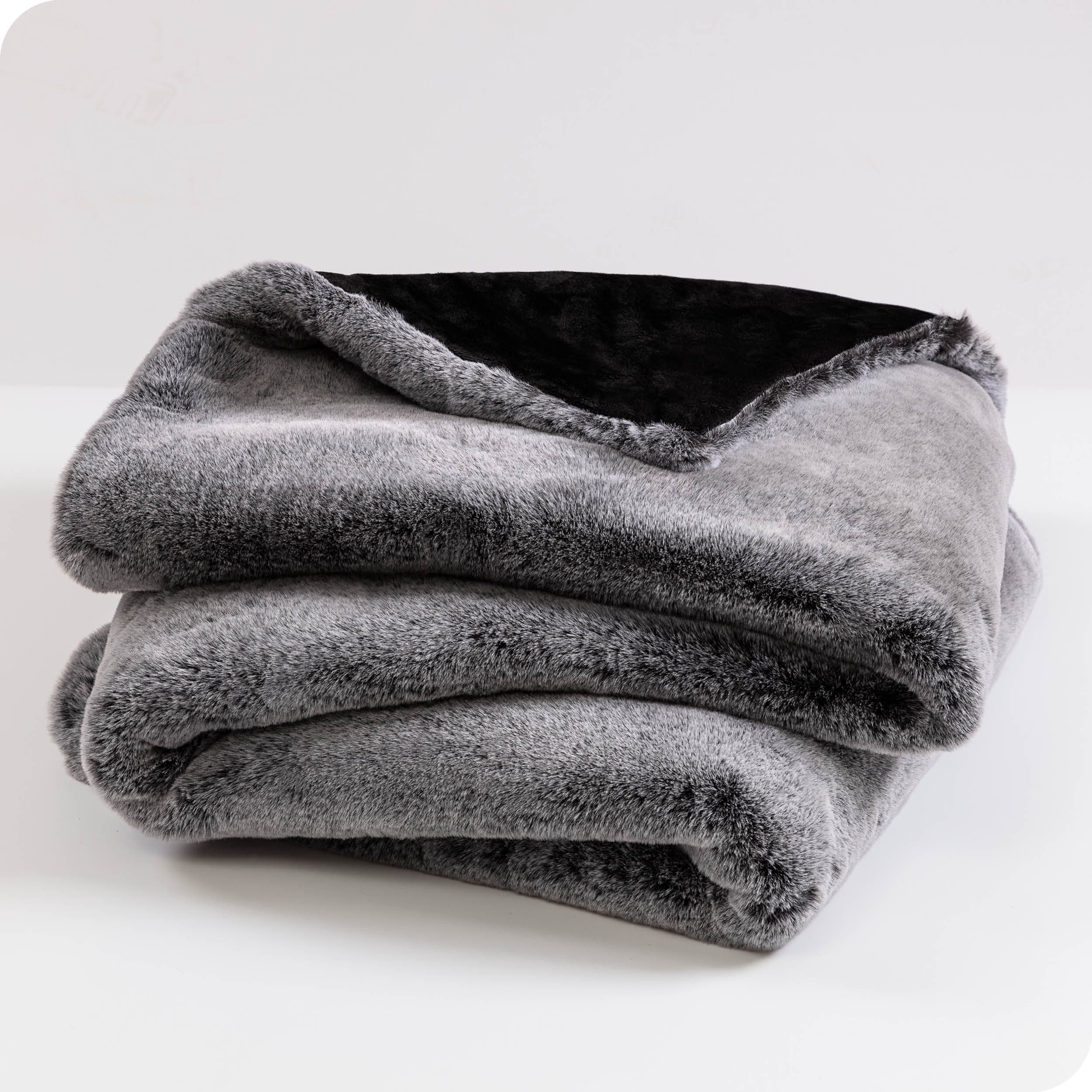 Bare Home Faux Fur Blanket - Ultra-Soft Blanket - Luxurious Fuzzy Warm