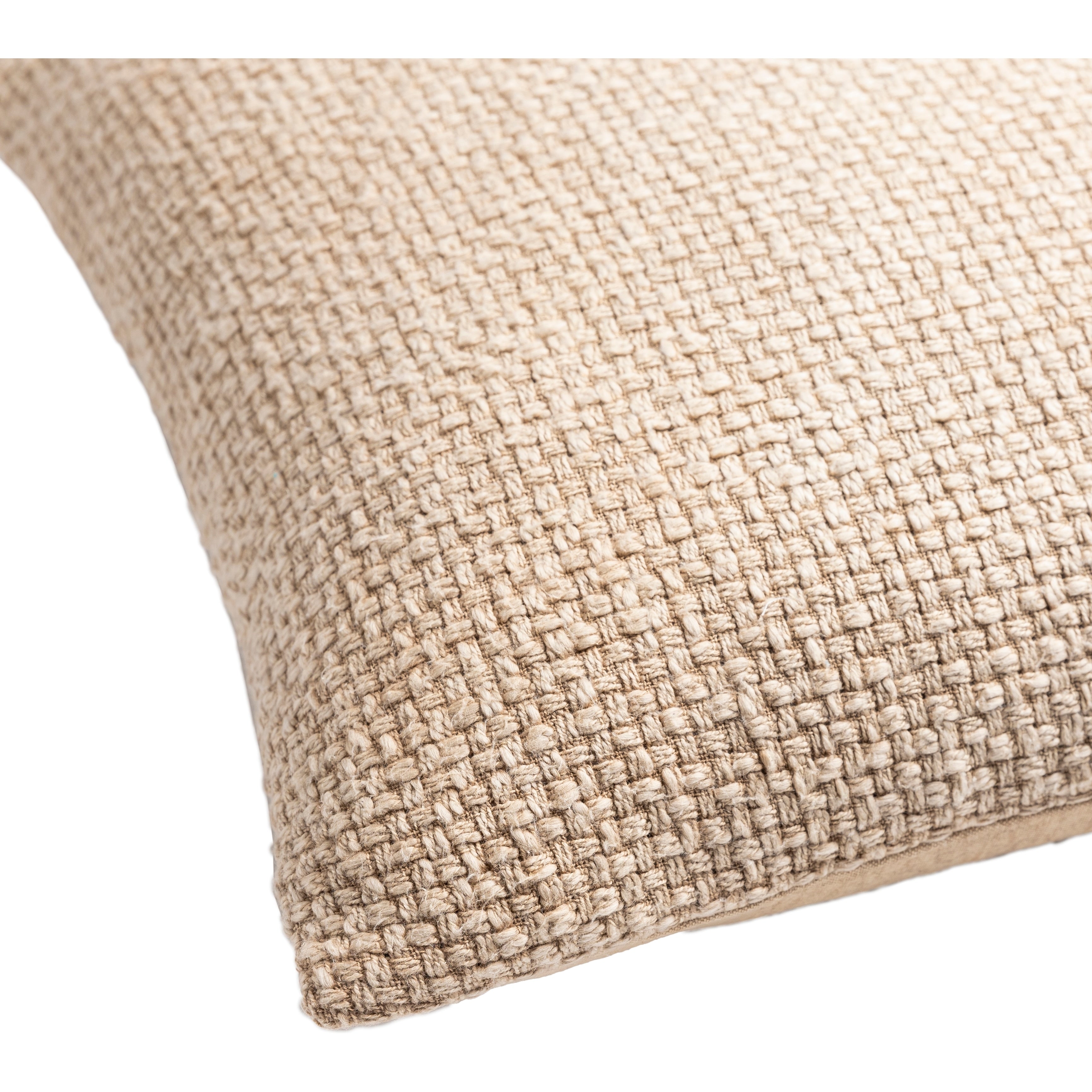 Livabliss Terry Farmhouse Textured Cozy Throw Pillow