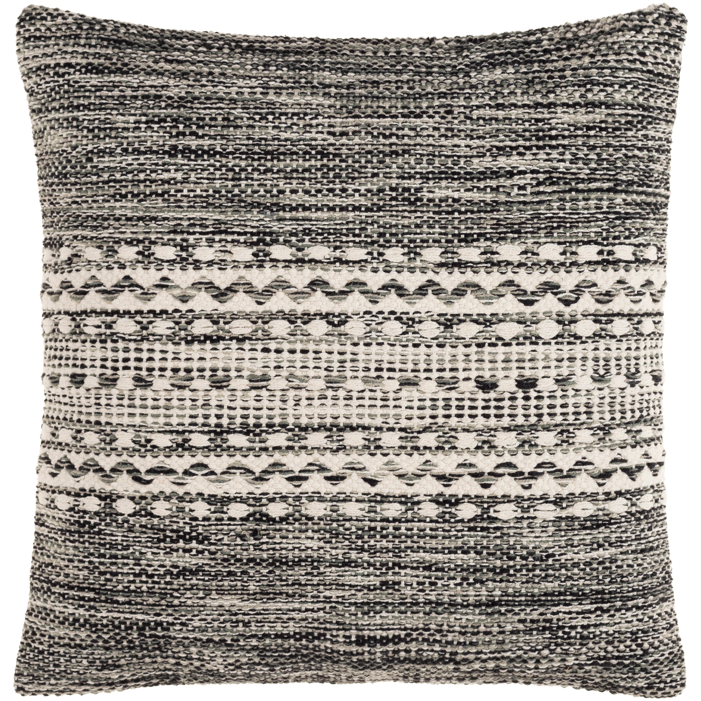 Duryea Hand Woven Cozy Heathered Throw Pillow