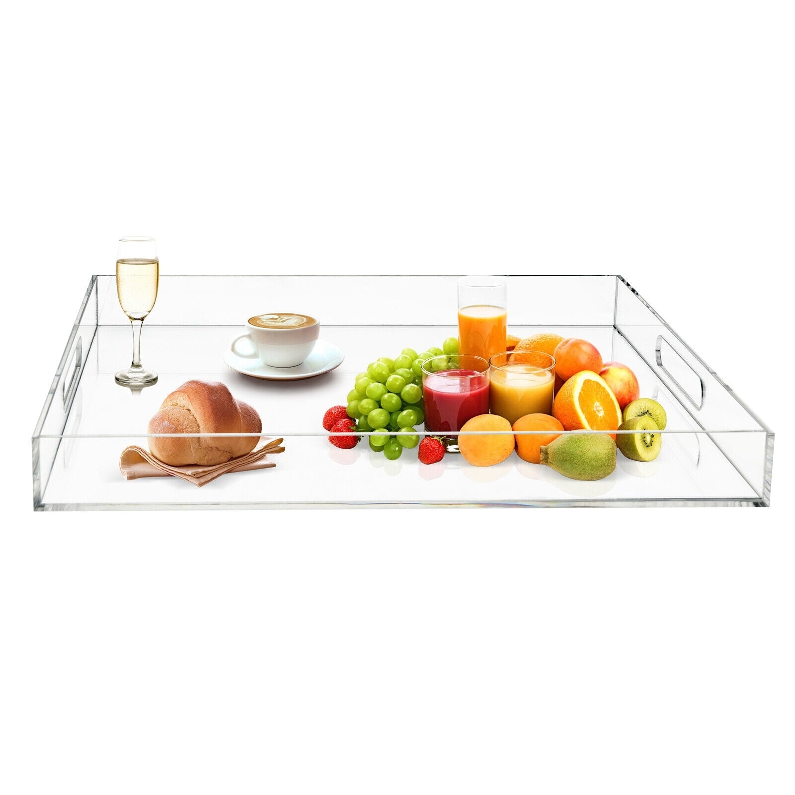 Large Clear Acrylic Serving Tray