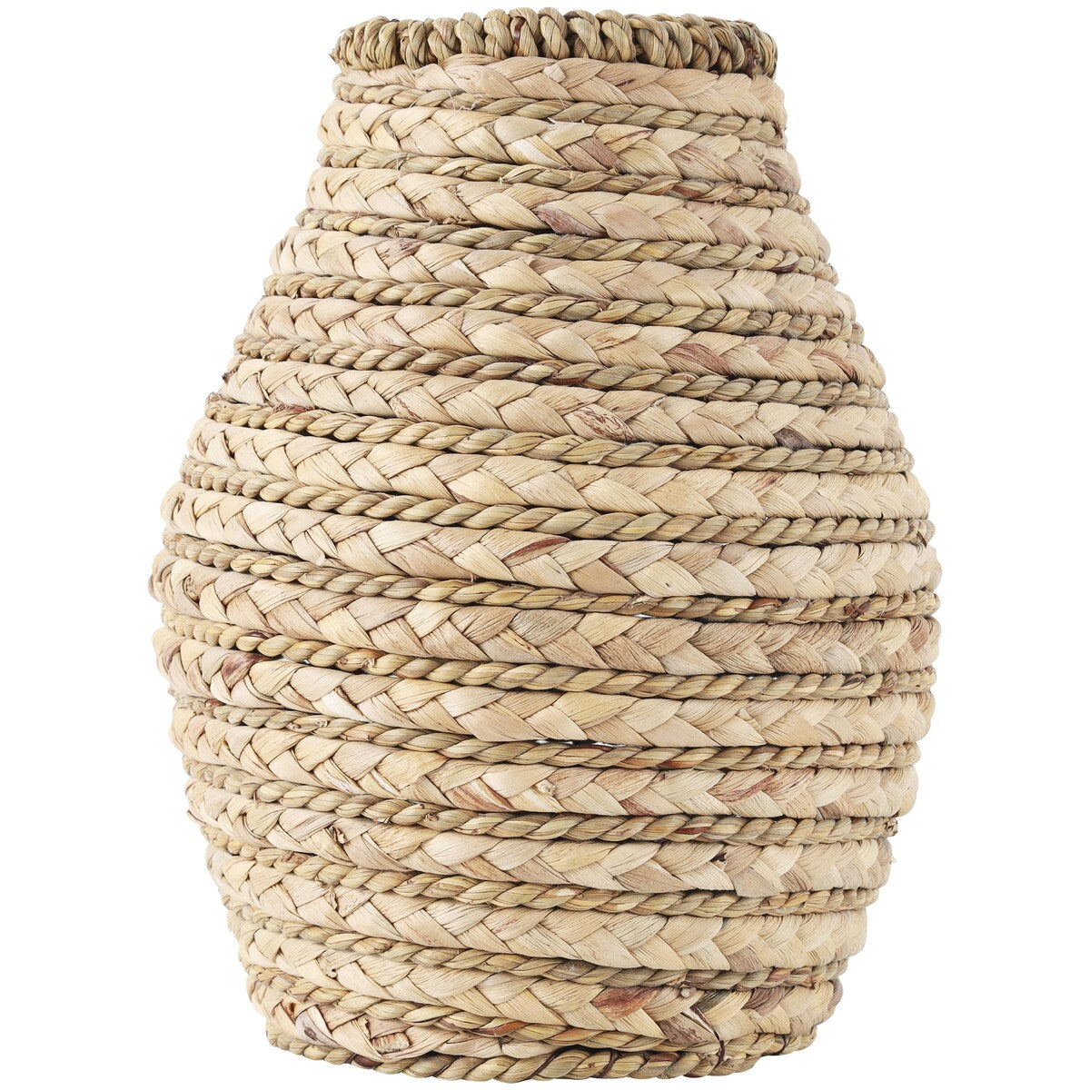 Seagrass Handmade Braided Decorative Vase - Brown - Roche River Decor