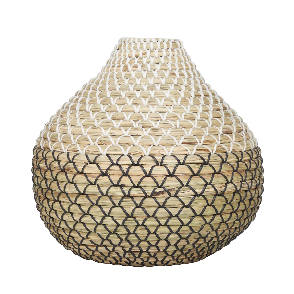 Seagrass Handmade Woven Decorative Vase - Brown - The Novogratz