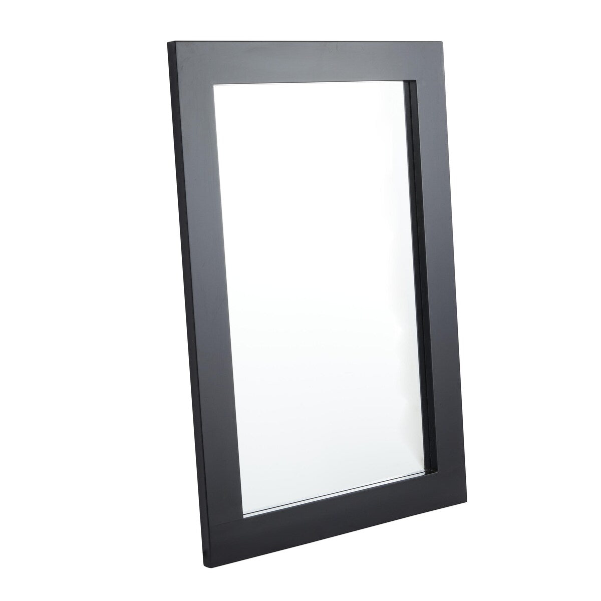 Wooden Rectangular Minimalistic Room Wall Mirror - White or Black - Roche River Decor