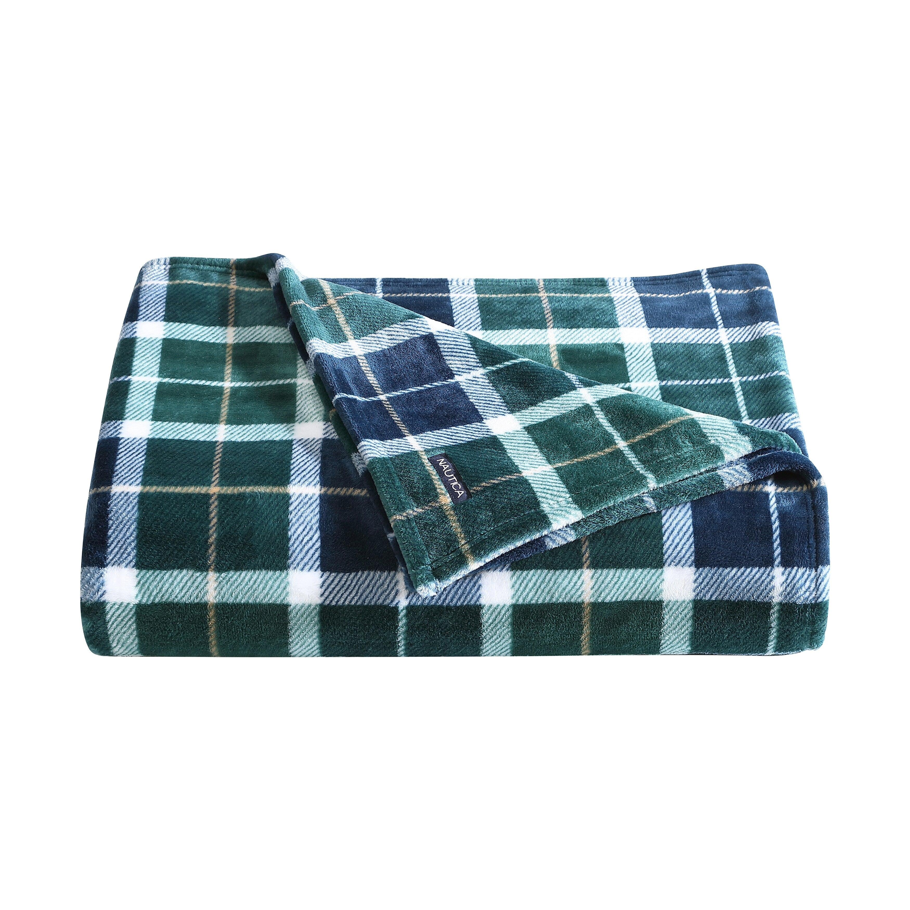 Nautica Printed Ultra Soft Plush Printed Fleece Blanket