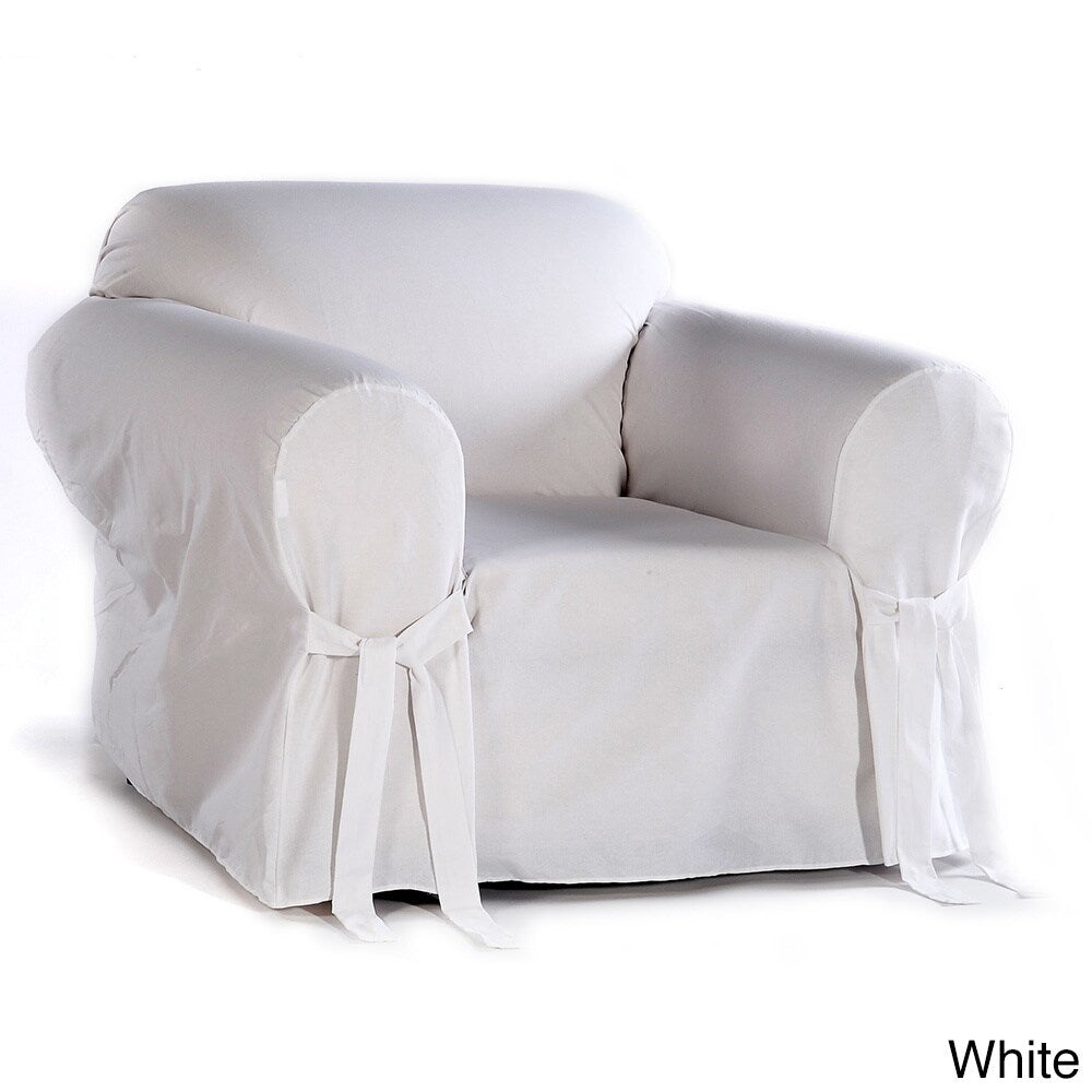 Classic Slipcovers Cotton Duck Chair Slipcover