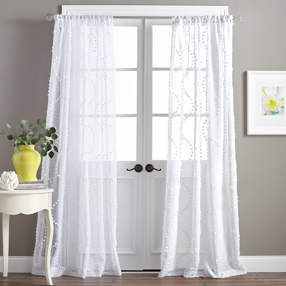 Dixon Wave Sheer Single Curtain Panel