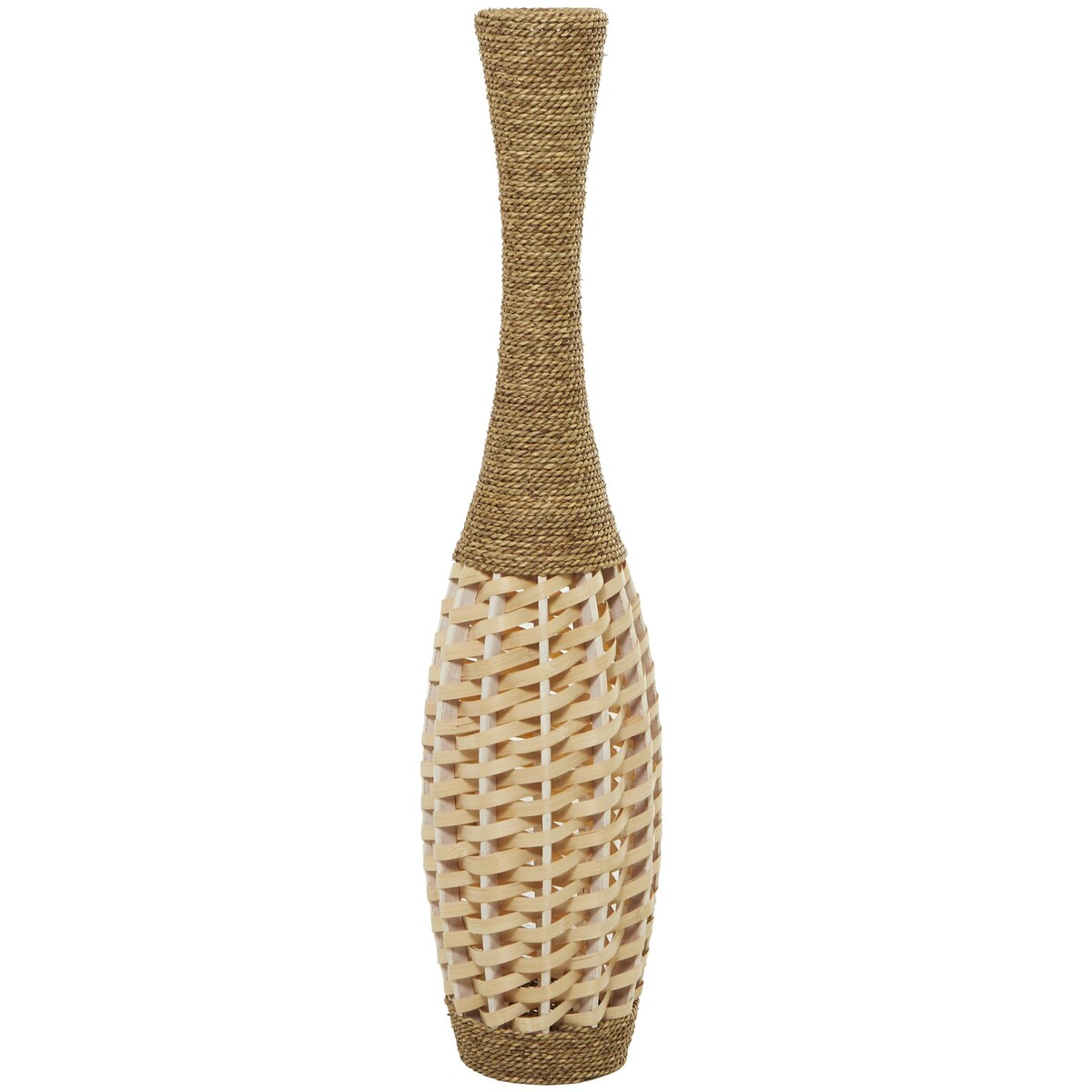 Seagrass Handmade Tall Woven Floor Decorative Vase - Brown - Roche River Decor