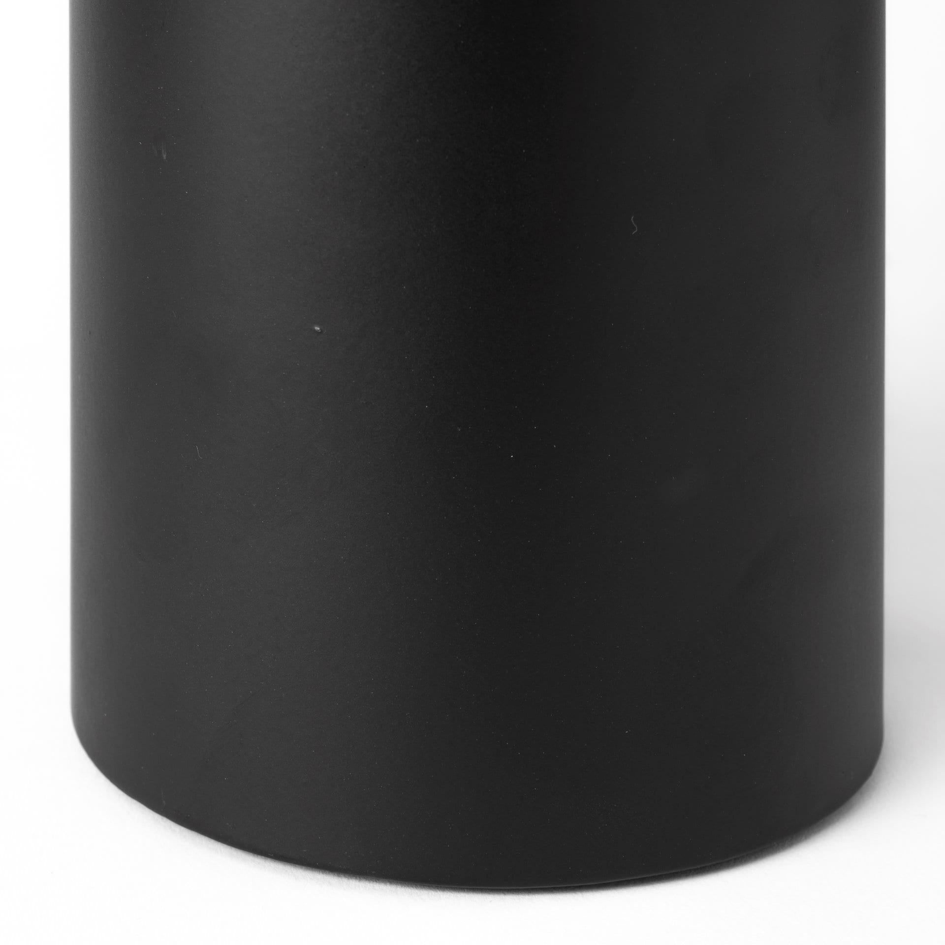 Alex Large Black Metal Cylindrical Table Candle Holder