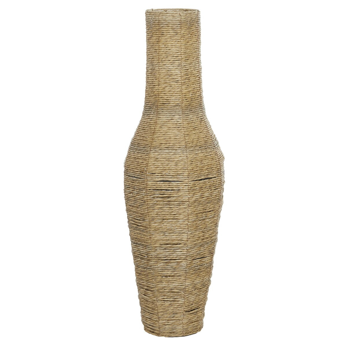 Faux Seagrass Handmade Tall Woven Floor Decorative Vase - Brown - Roche River Decor