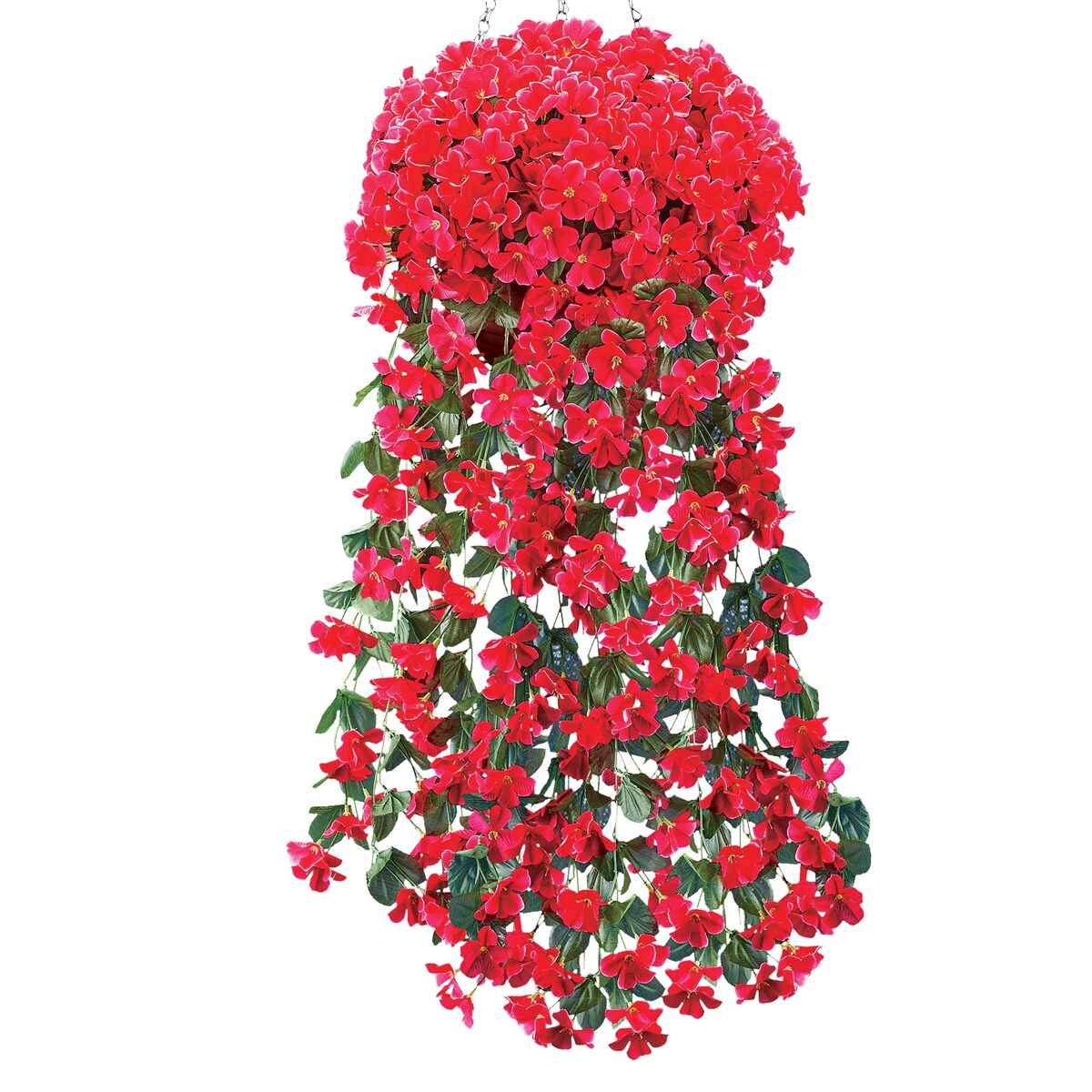 Artificial Floral Hanging Bushes - Set of 2