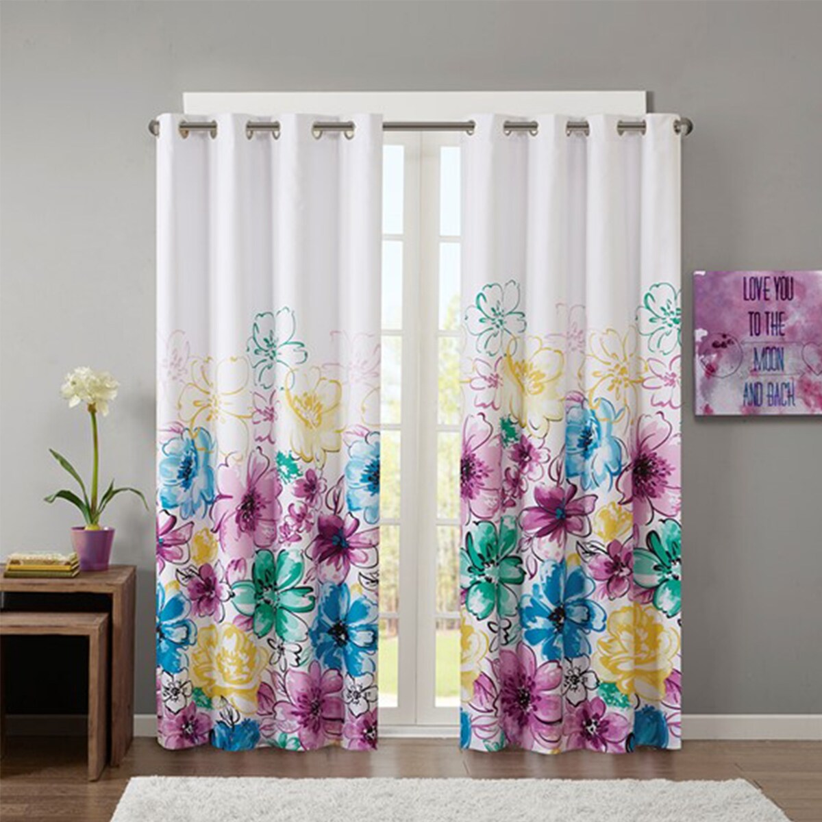 Printed Total Blackout Curtain Panel(Only 1 Window Panel)