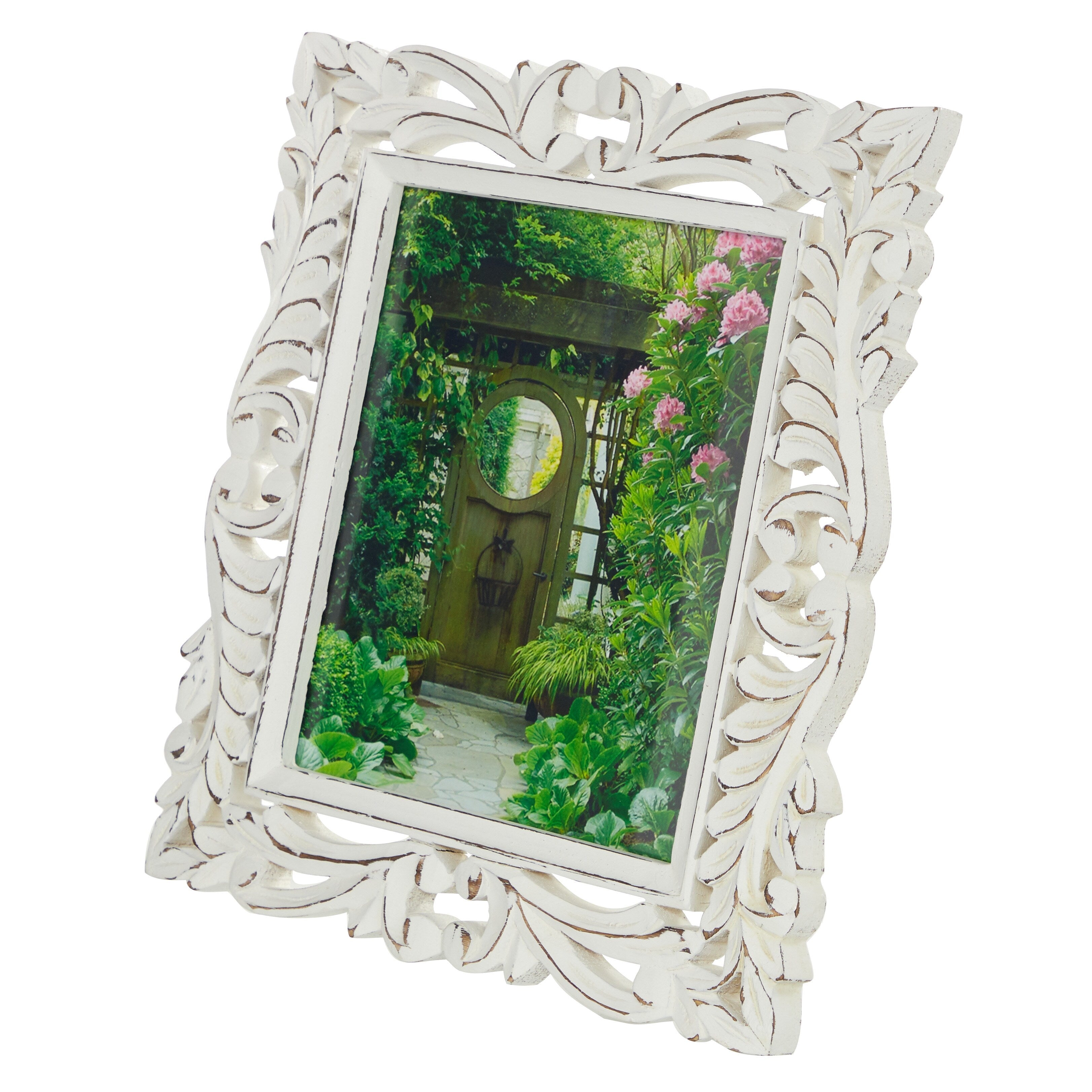 White Wood Farmhouse Photo Frame Standard